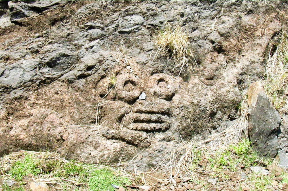 Pétroglyphe de Hokatu, Ua Huka. Photo Alain