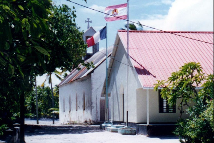 Maison communale de Amanu, Tuamotu © Tahiti Heritage