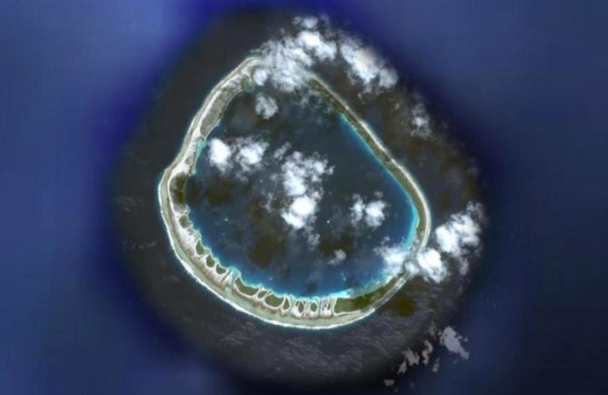 Atoll de Ahunui au Tuamotu