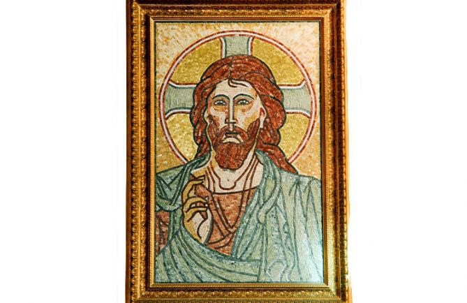 Fresque du Christ Pantocrator de la cathédrale de Papeete