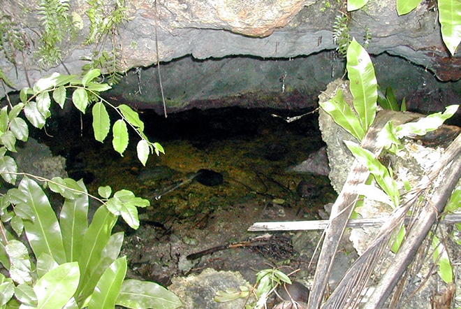 Grotte 1, à Tupana, Niau