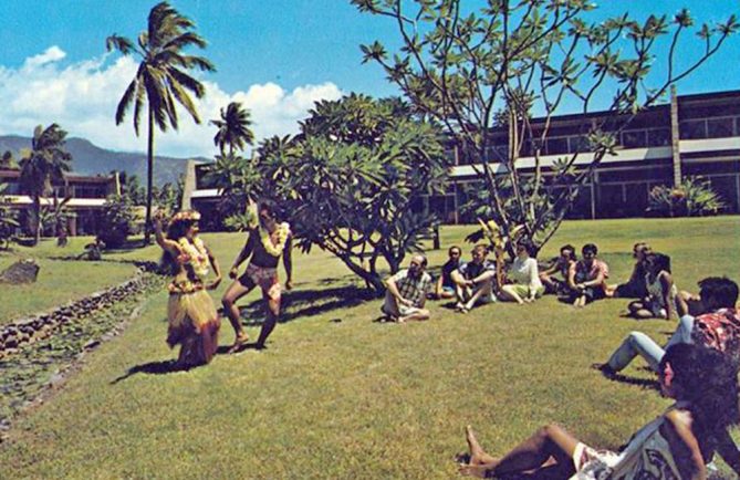 L'hôtel Royal Tahitien à Pirae en 1970