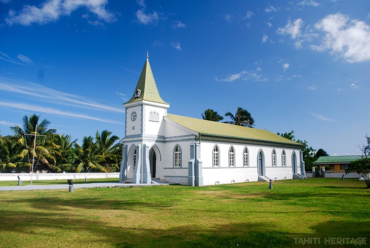 Temple protestant de Haapiti à Moorea. © Tahiti Heritage 2013