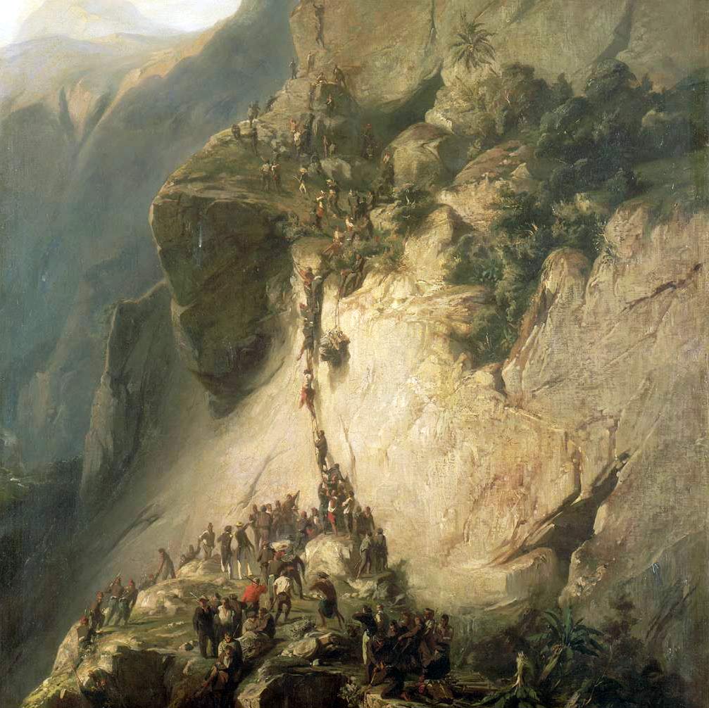Prise du fort de la Fautaua le 17 décembre 1846. Peinture Charles Giraud 1857