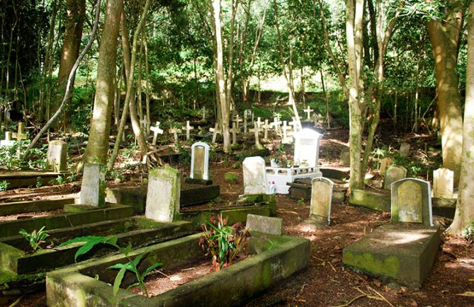 Ancien cimetière des lépreux d'Orofara, Mahina © Tahiti Heritage