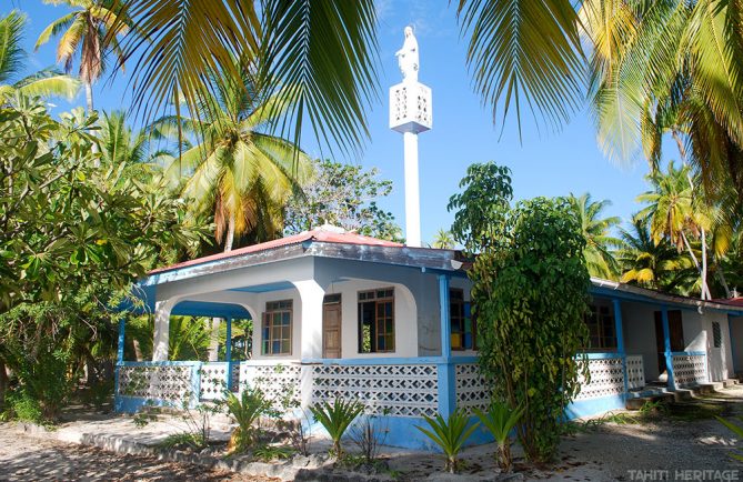 Eglise Marie-Immaculée, Reine des nations de Paparara, Aratika © Tahiti Heritage