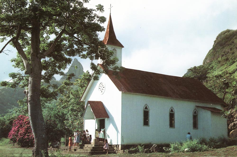 Eglise Sainte-Thérèse de Hakahetau à Ua Pou