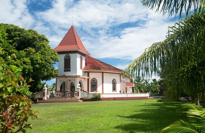 Temple protestant d'Arue, Tahiti. © Tahiti Heritage