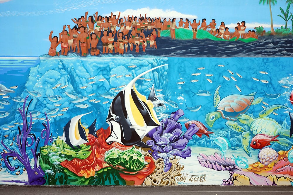Fresque de Nemo, Arue, Tahiti
