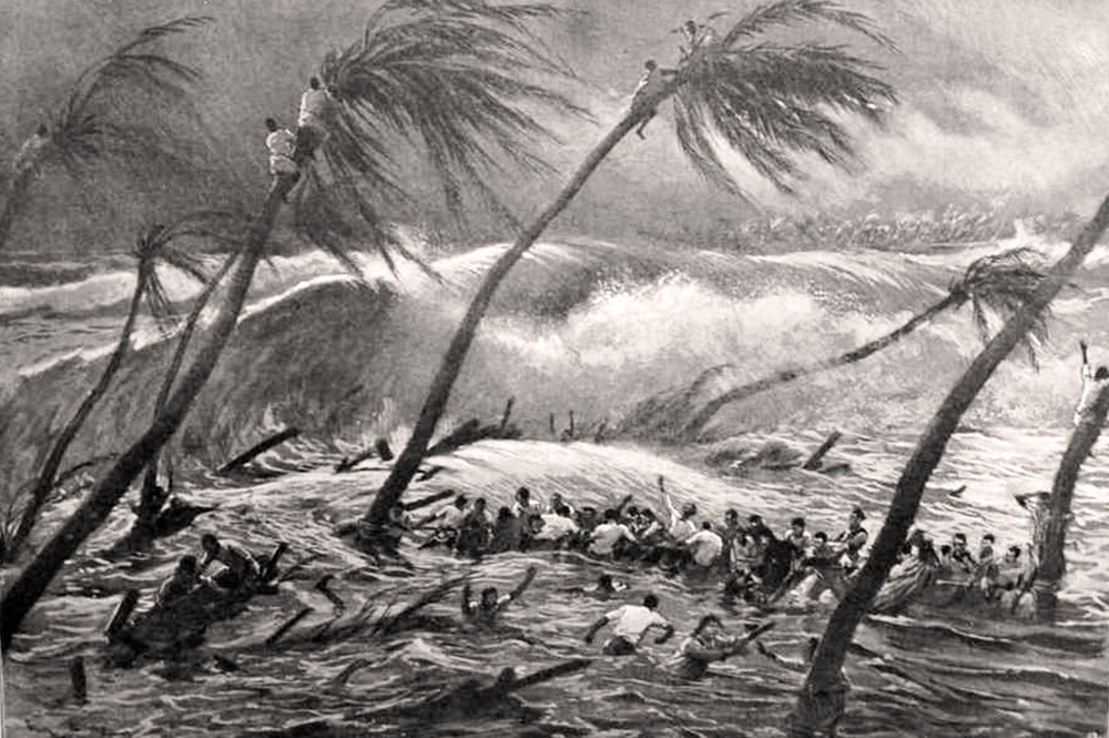 Cyclones à Hikueru (Tuamotu) en 1903