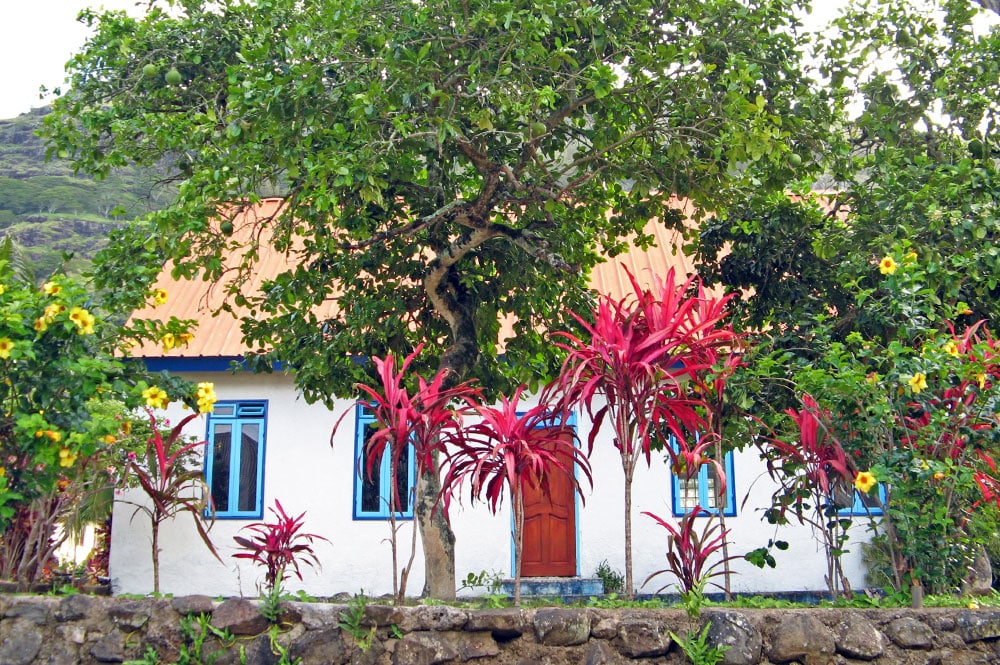 Maison du cousin du roi à Rikitea, Gambier © Tahiti Heritage