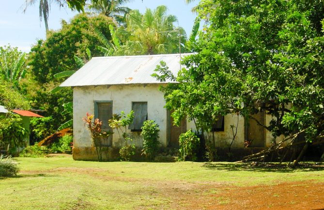 Ancienne maison de Tubuai, Australes. © Tahiti Heritage