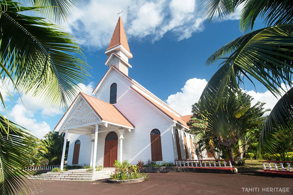 Eglise du Sacré-Coeur d'Arue, Tahiti © Tahiti Heritage 2015