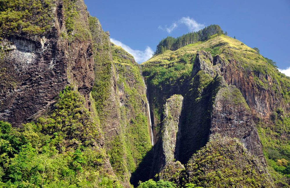 Cascade de Hakaui à Nuku Hiva. Photo jeansauc