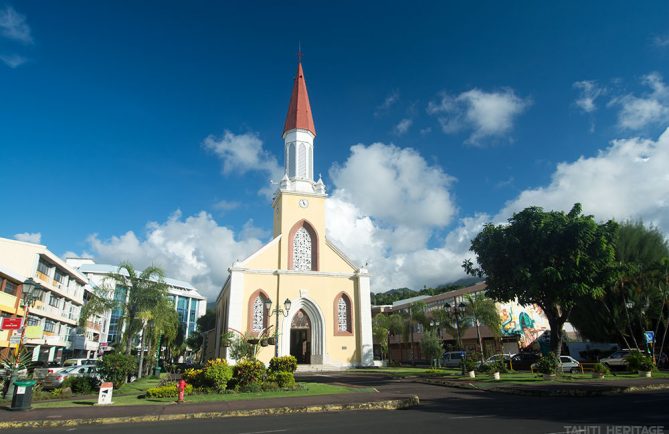 La cathédrale Notre-Dame de Papeete, Tahiti en 2015 © Tahiti Heritage