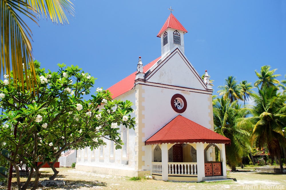 Eglise Saint-François Xavier de Takume © Tahiti Heritage
