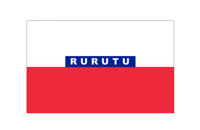 Drapeau de Rurutu sous le Protectorat (1858-1889)