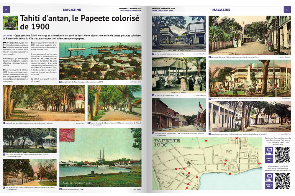 La Papeete colorisé de 1900
