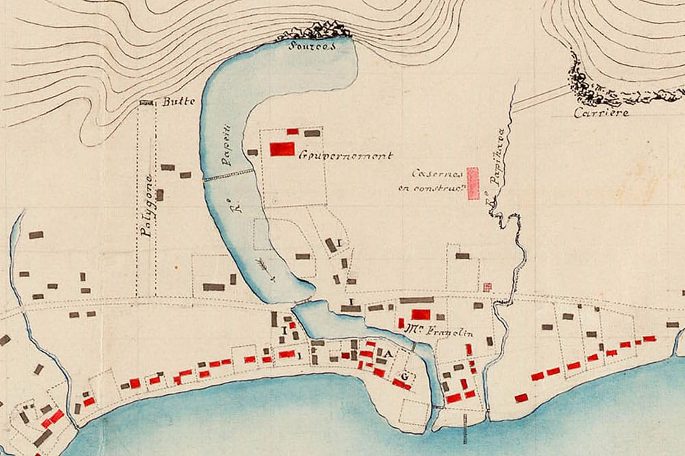 Plan de Papeete de 1844