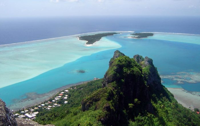 Vue du sommet de Maupiti