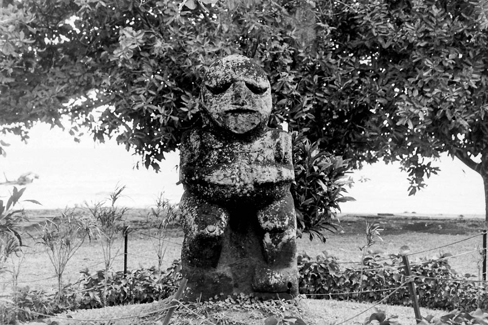 Tiki de Raivavae au Musée Gauguin de Papeari, Tahiti en 1970
