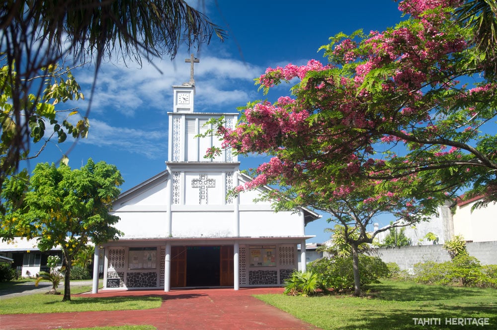 Eglise Saint-André d'Uturoa, Raiatea © Tahiti Heritage 2017