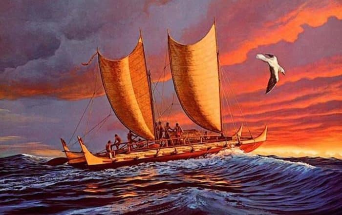 Polynesian pirogue Herb Kane