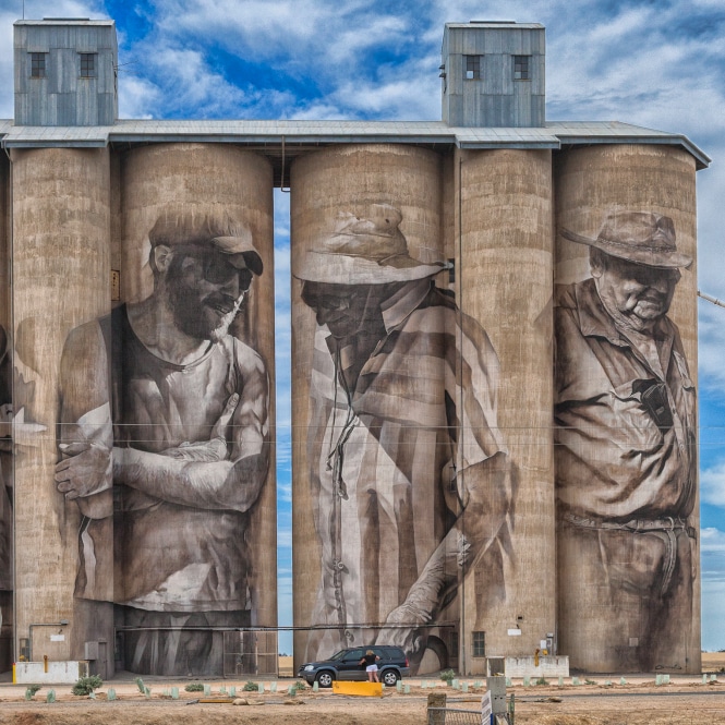 Street-art Guido van Helten. Australie